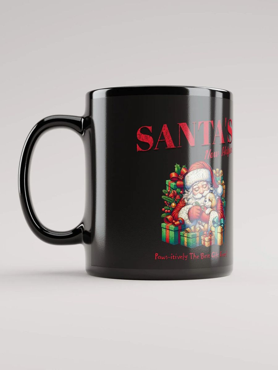 Santa's New Helper - Dog Lovers Black Mug product image (11)