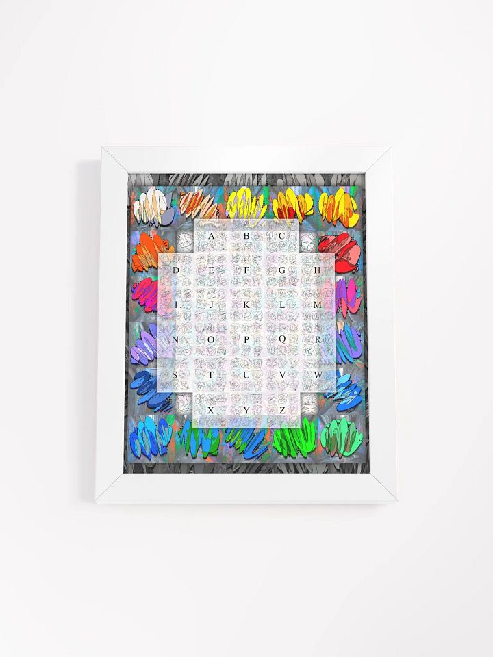 A-Z Graffiti Character Letters, D1/DOne, Framed Poster 01 product image (1)