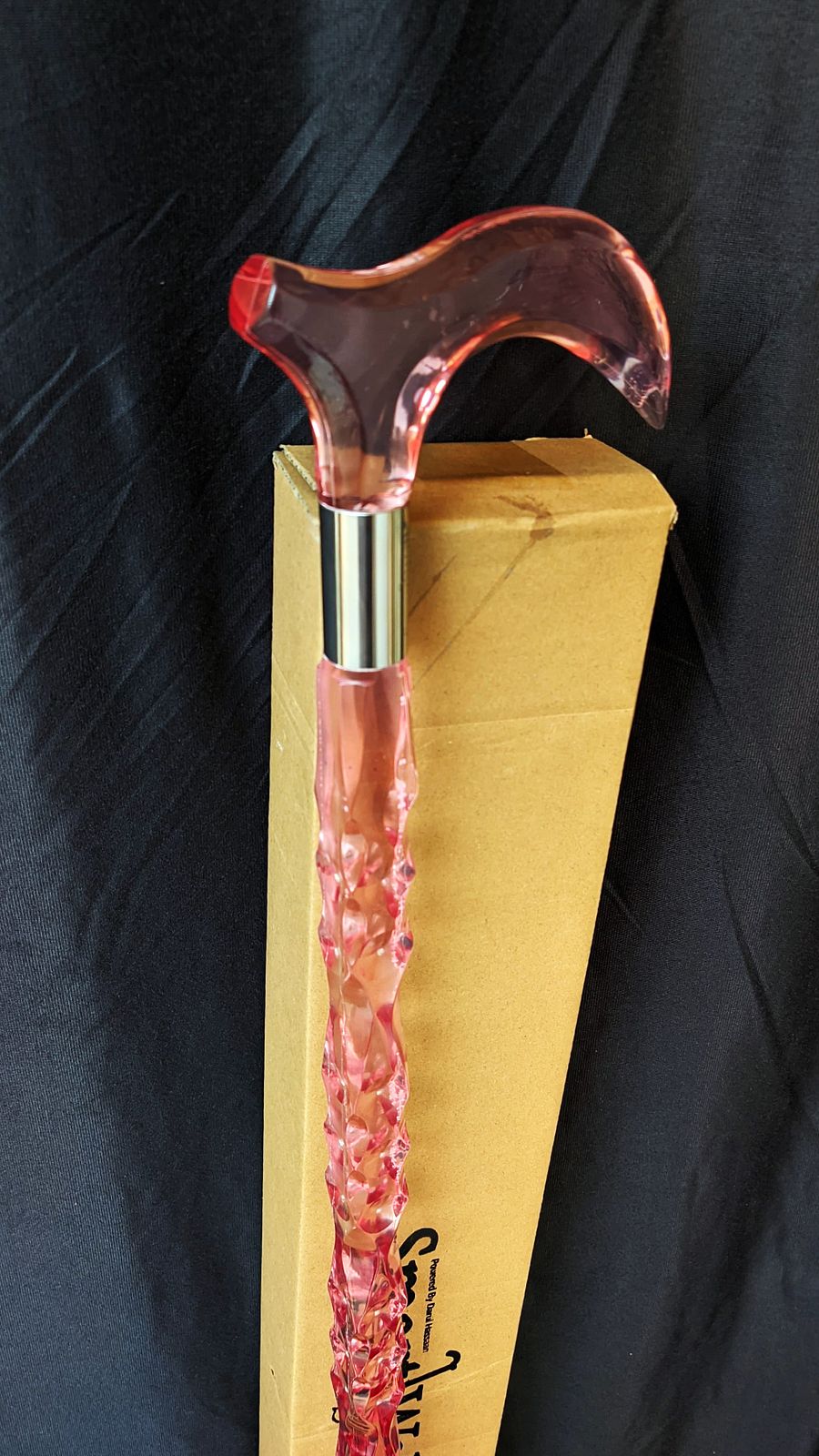 Pink Diamond Acrylic Walking Stick for Women | Elegant Crystal Cane for Ladies & Seniors | Custom Size Available | Gift Box Included product image (8)