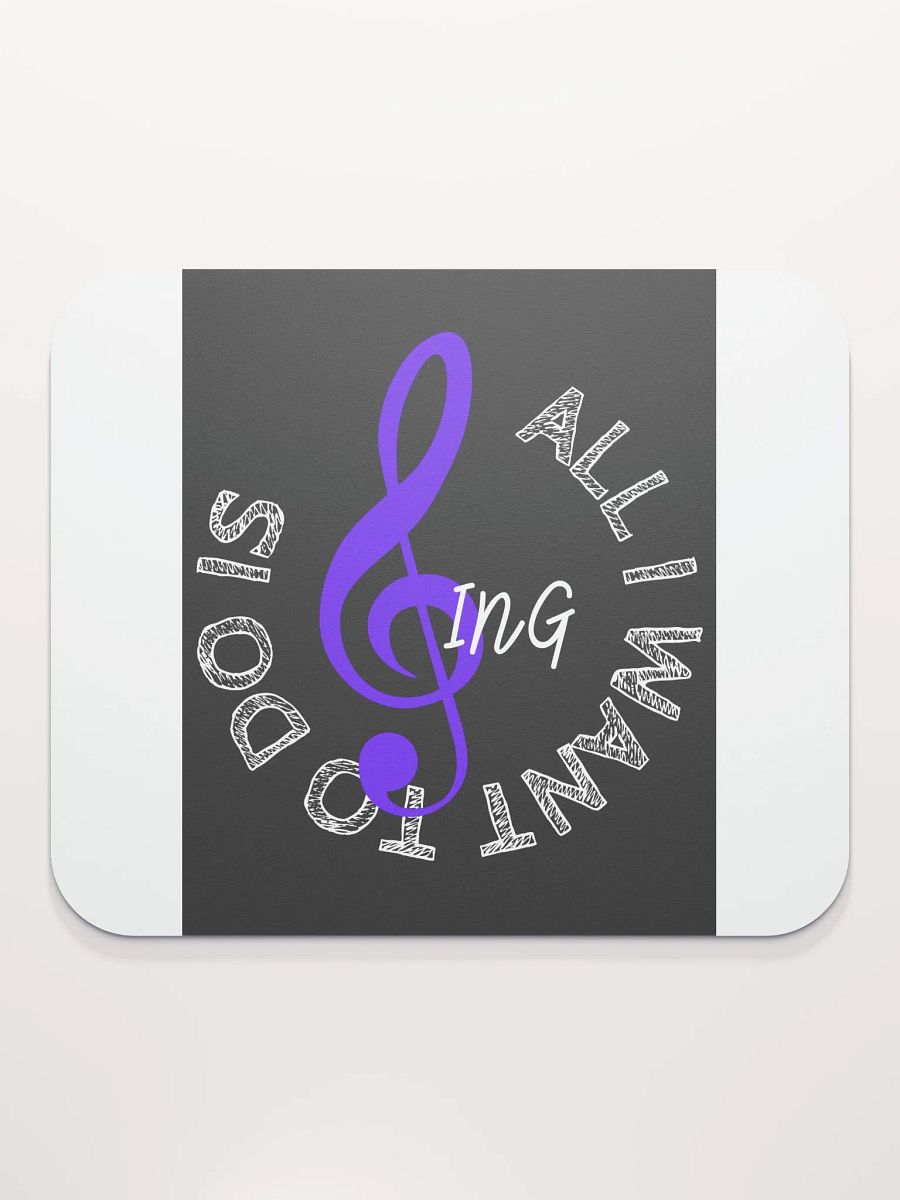 Melodic Muse Mouse Pad – Music-Themed Desk Accessory with Treble Clef Design product image (1)