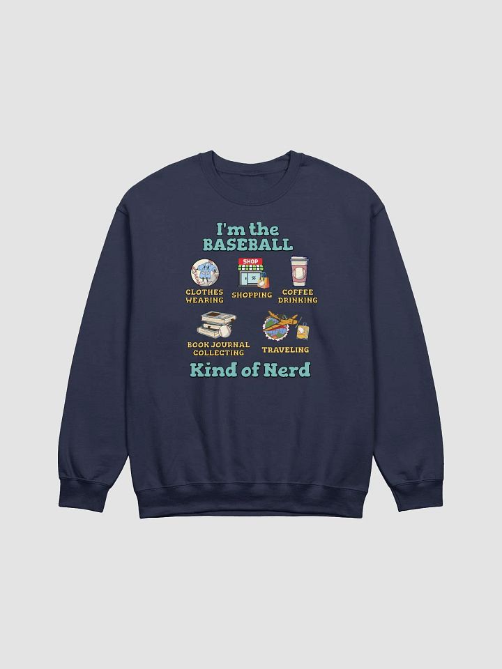 Im The Baseball Kind Of Nerd Iconic Crewneck Sweatshirt product image (13)