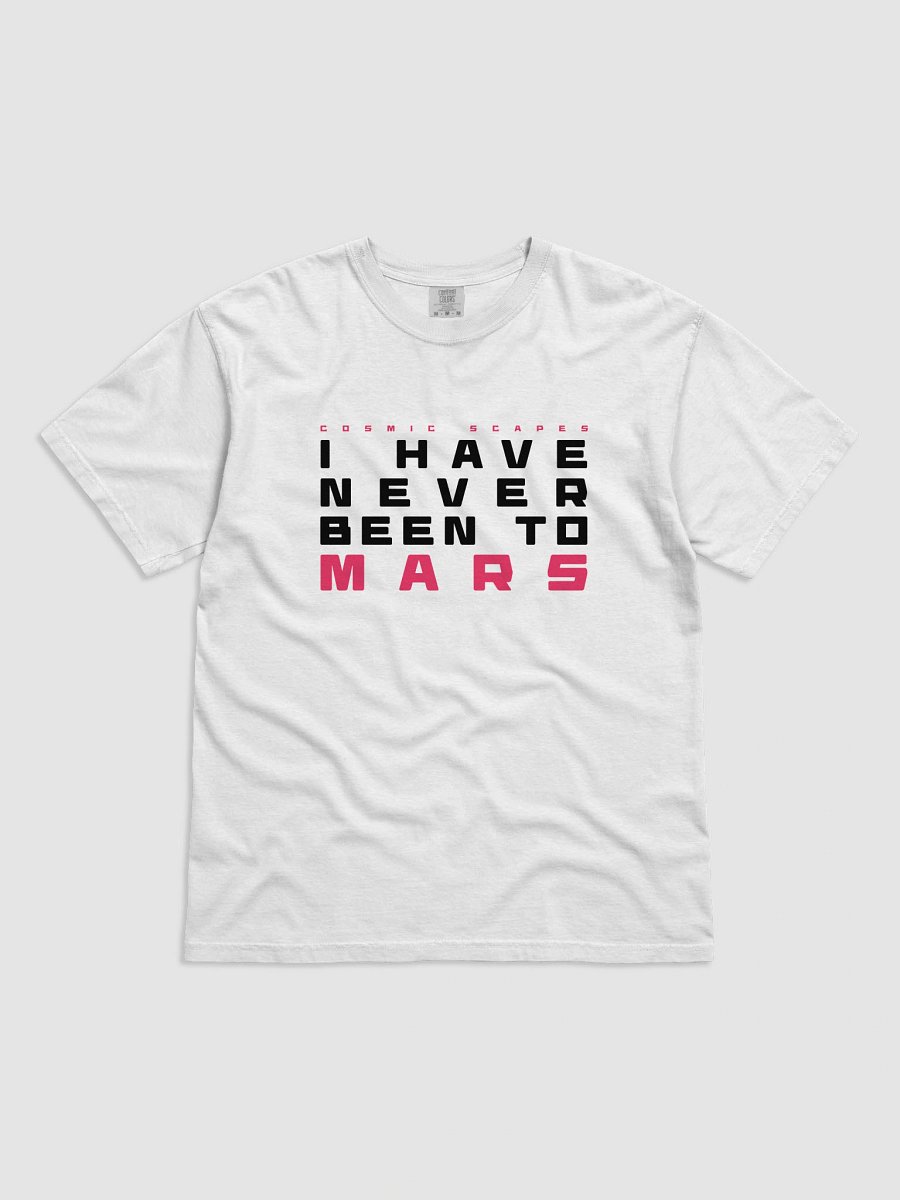 NEVER BEEN TO MARS - WHITE HEAVYWEIGHT TEE product image (1)