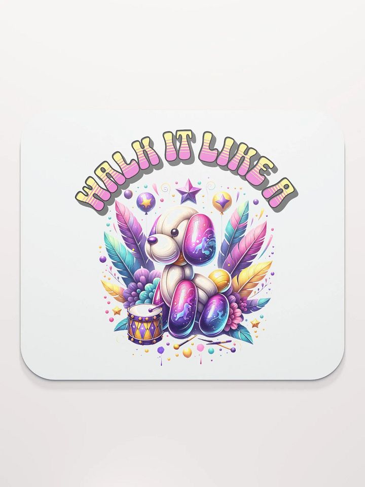 Walk It Like A Dog Whimsical Mouse Pad product image (1)