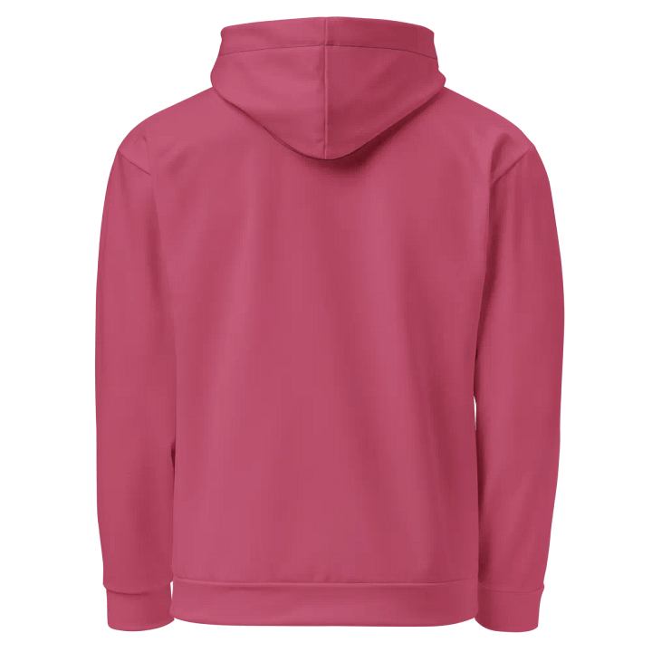 Plain Vibrant Red Soft Summer Unisex Recycled Polyester Heavyweight Premium Hoodie by Treasure Pie product image (2)