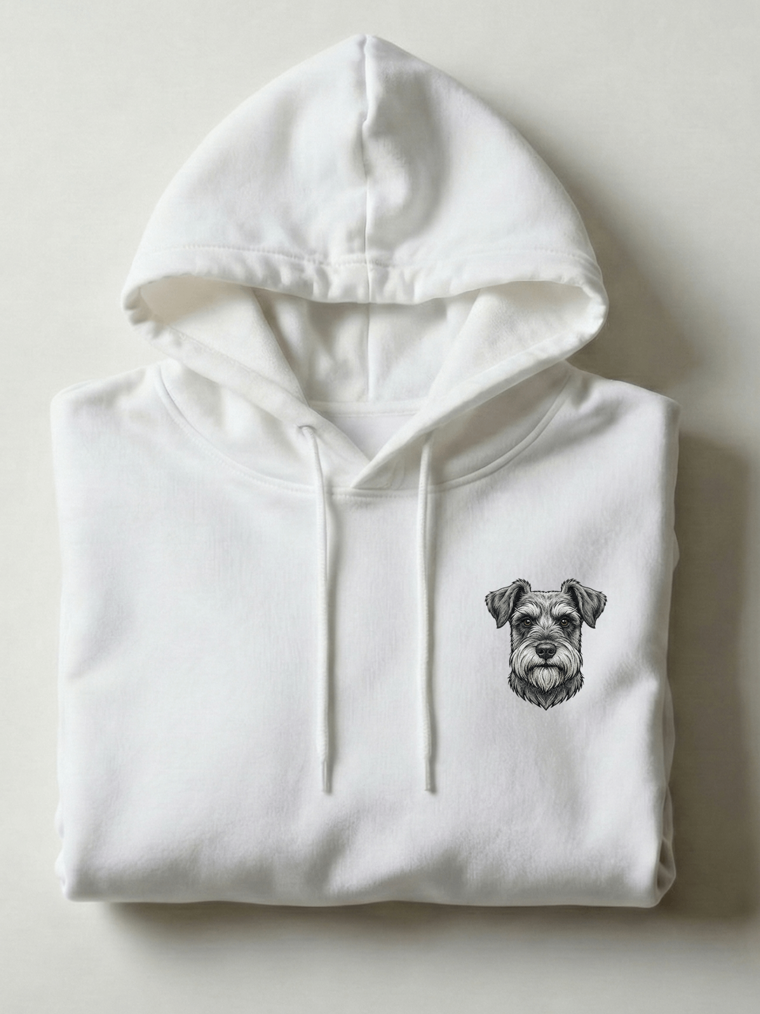 Embroidered Miniature Schnauzer Face Unisex Hoodie product image (1)