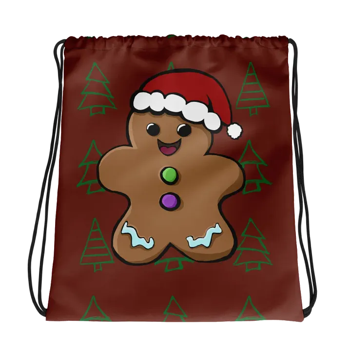 Santa's Sweet Side All-Over Drawstring Bag product image (1)