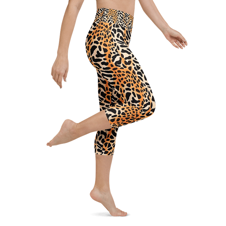 Orange Giraffe Capri Leggings product image (1)
