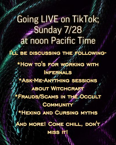 I haven’t done a live in almost five months…did you miss me? Come hang for one of my old fashioned “Asmodeus and Chill” sessi...