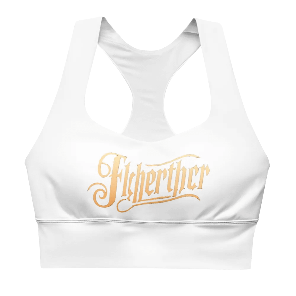 Fischerther Ornate Gold Script Sports Bra product image (1)