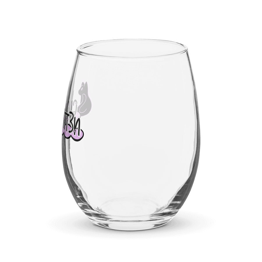 Kitten Logo Stemless Wine Glass product image (3)