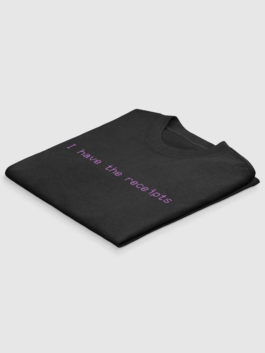 I have the receipts. black/pink, oversized tee product image (5)