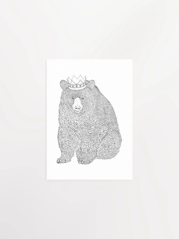 Bear King Art Print product image (2)
