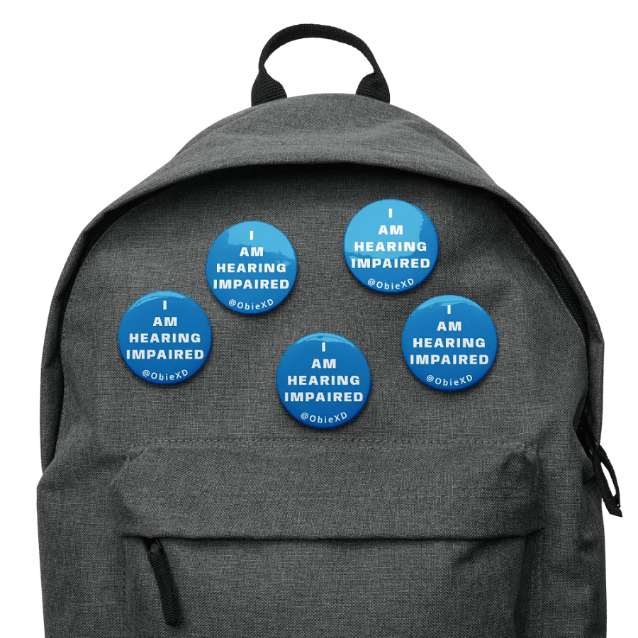 I AM HEARING IMPAIRED - Pins (Pack of 5) product image (7)