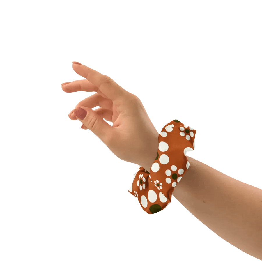 Mexican Terracotta Flowers Scrunchie product image (9)