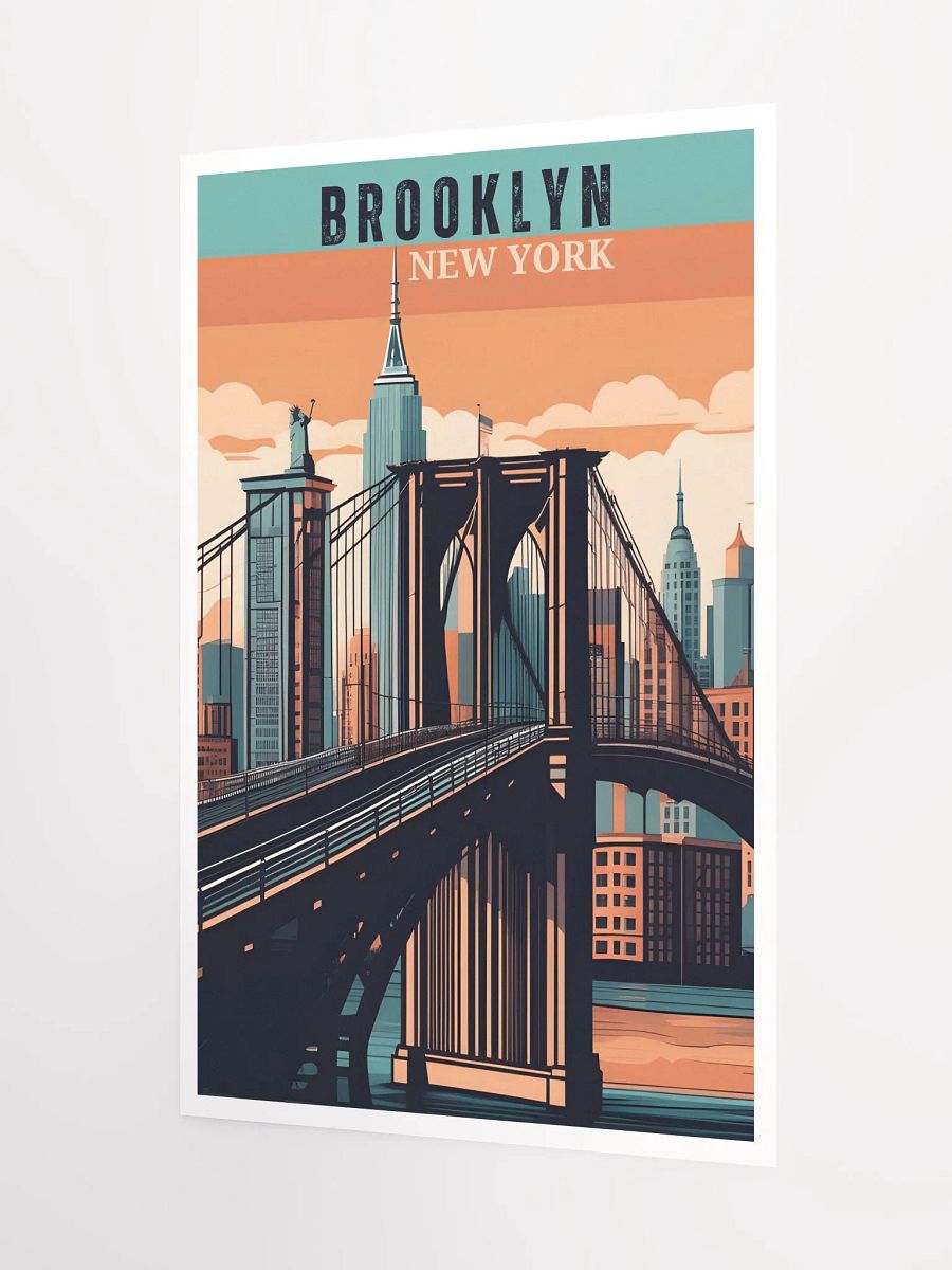 Retro Brooklyn Poster: A Journey Through NYC's Timeless Borough product image (3)