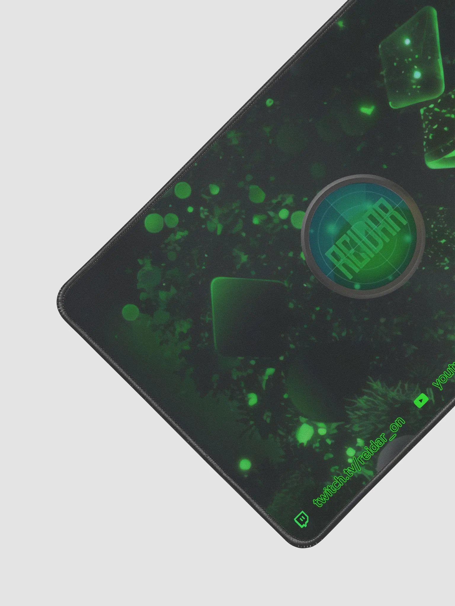 Black and Green Desk Mat with Logo 12