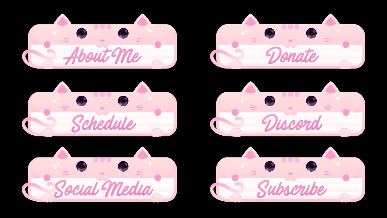 Cute Cat Twitch Panels product image (1)