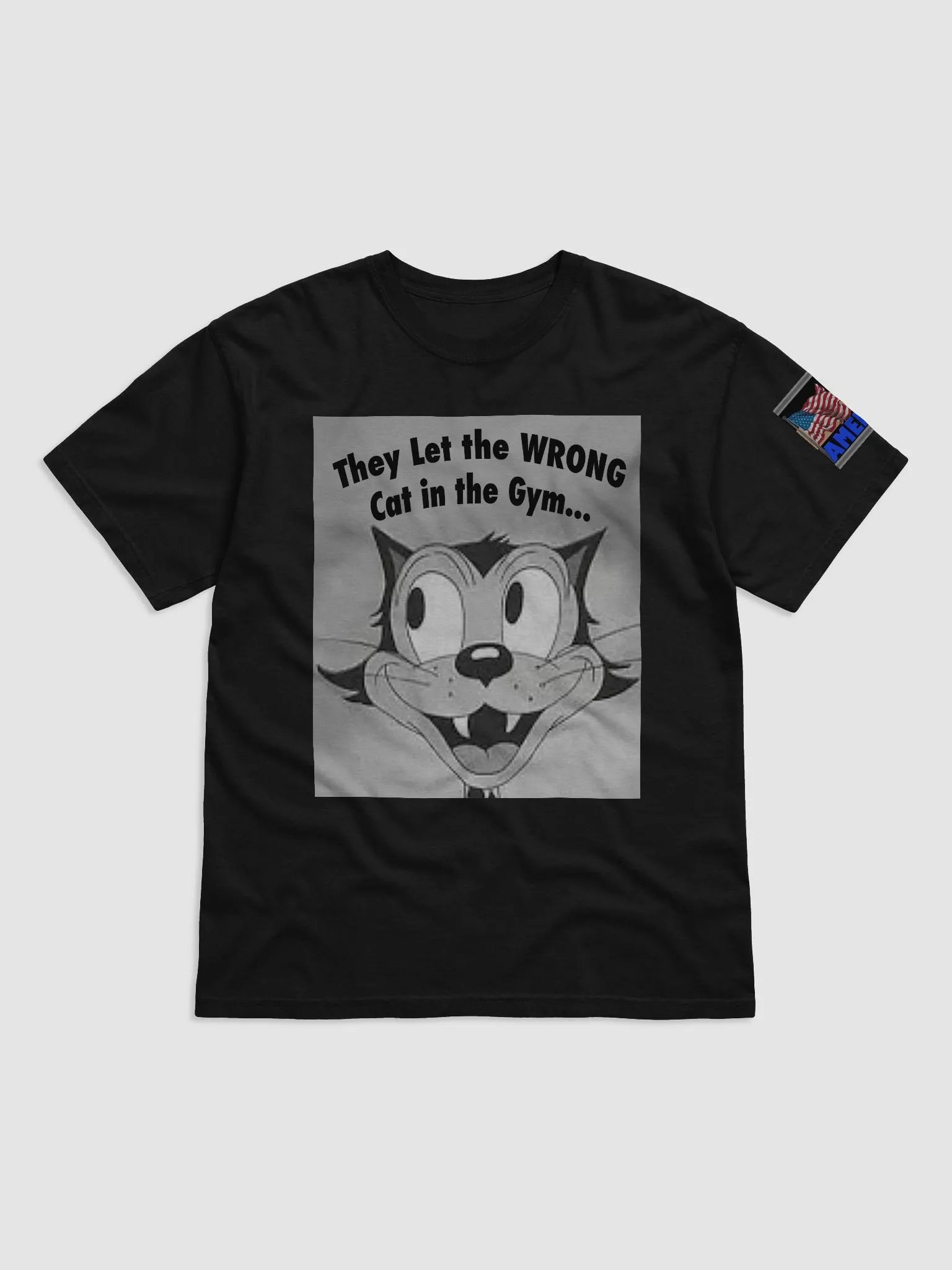 Wrong Cat in the Gym Tee product image (1)