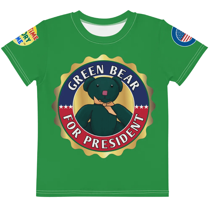 Green Bear Presidential Kid Tee product image (1)