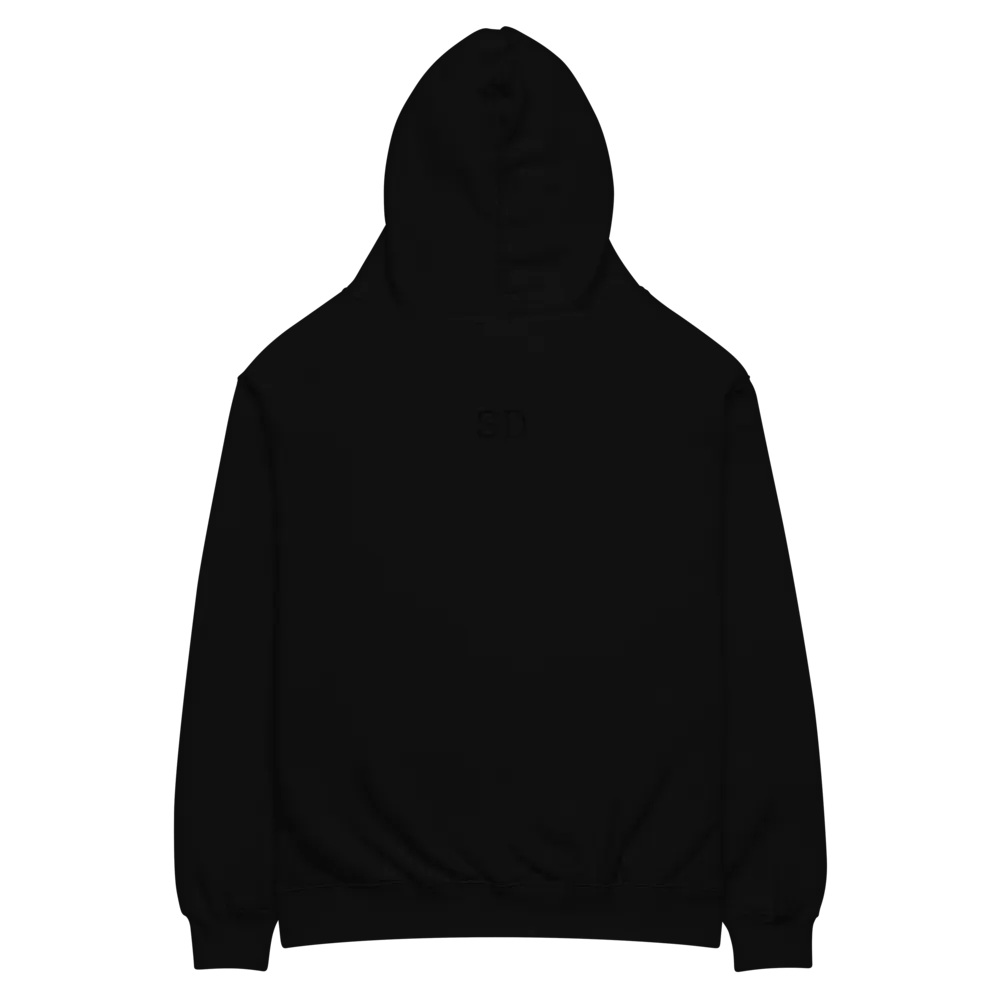 Classic Black Unisex Oversized Hoodie - 80% Cotton product image (5)