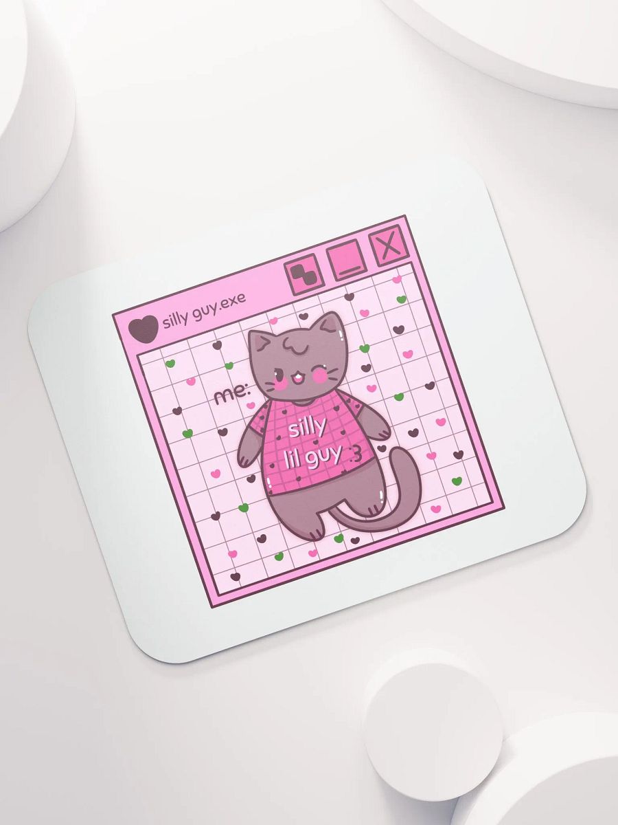 Silly Lil Guy Pink Mouse Mat product image (7)