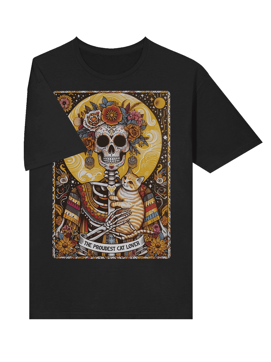 Floral Skeleton With Cat - T-Shirt product image (19)