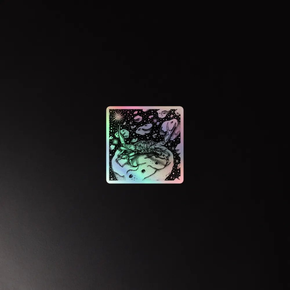Cancer Zodiac, Holographic Sticker Sheet product image (2)