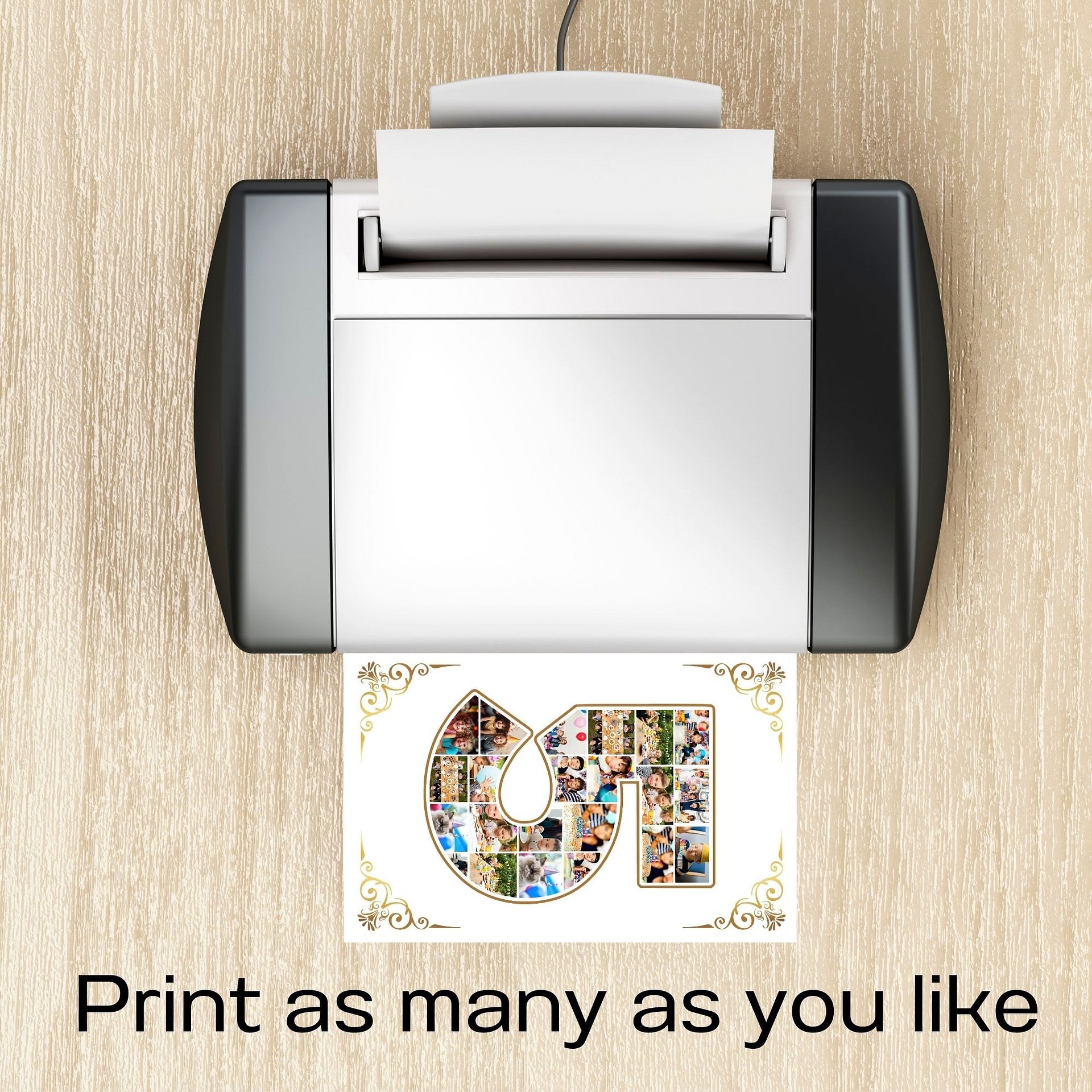 Five Year Celebration Card Photo Collage Canva Template product image (9)