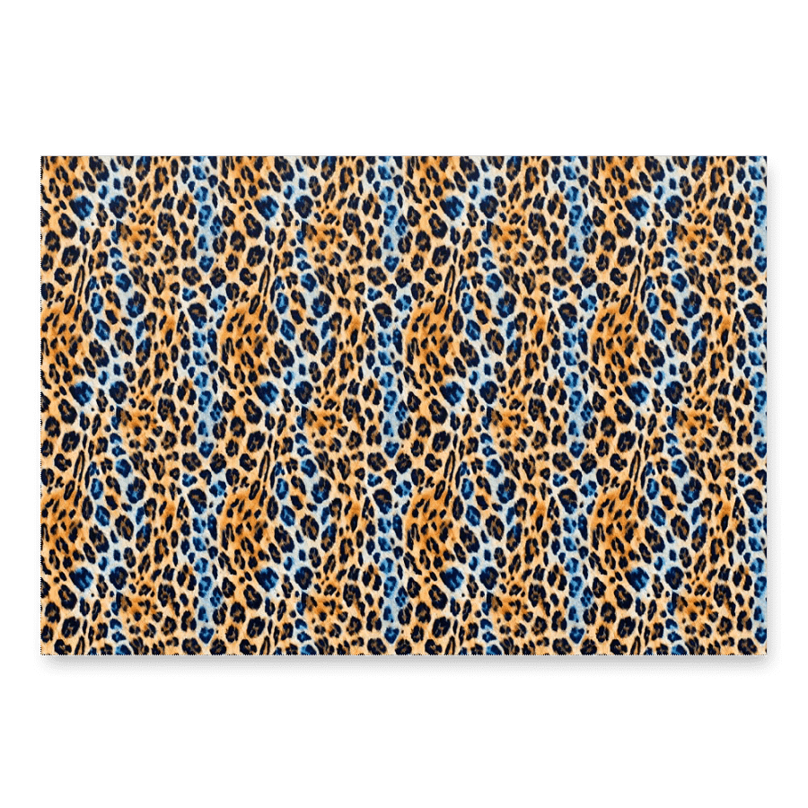 Blue Brown Leopard Paper Sheets product image (1)