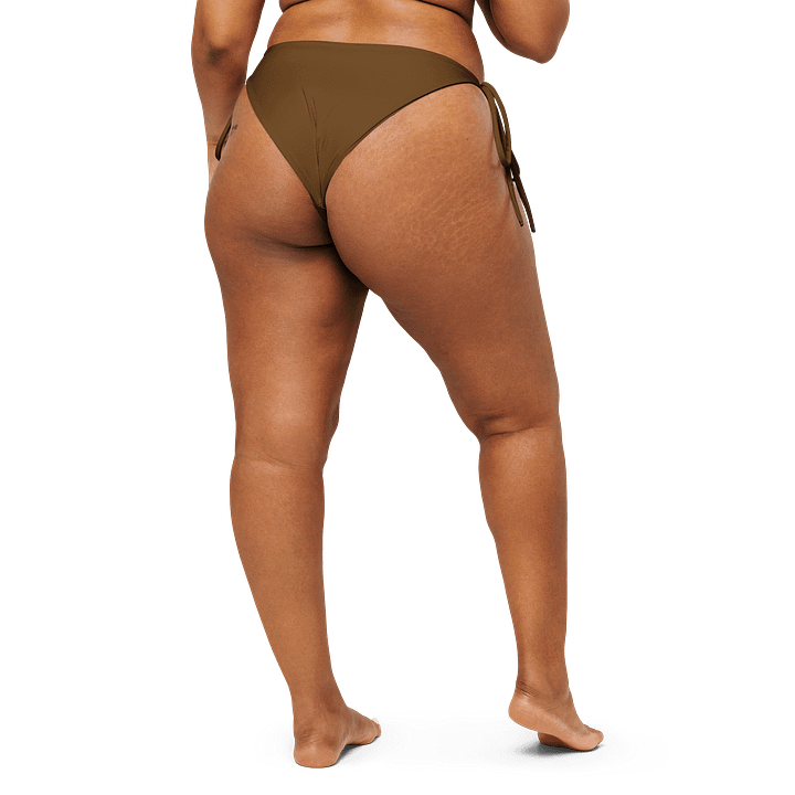 Chestnut Brown Solid Color String Bikini Bottom product image (2)