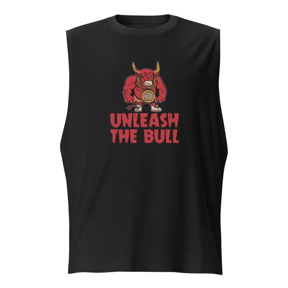 Bullish Bitcoin Muscle Tank 'Unleash The Bull' product image (3)