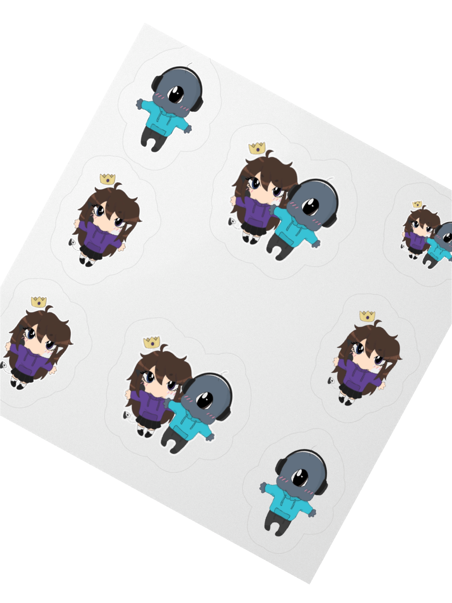 LaKitty101 & elybeatmaker Chibi Goobers Sticker Sheet product image (2)