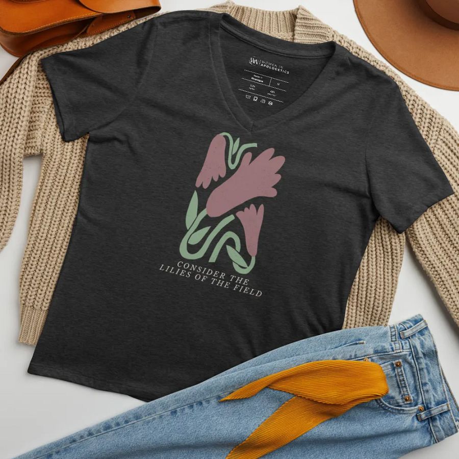 Lilies of the Field V-Neck T-Shirt product image (6)