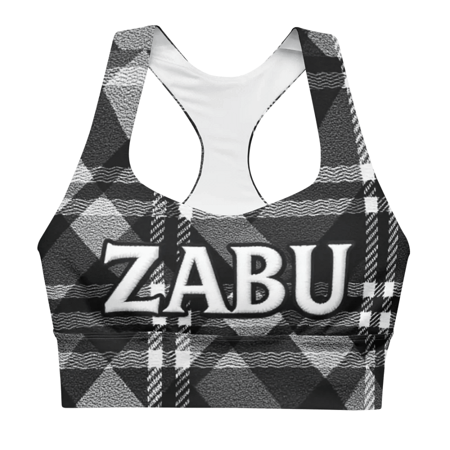 ZABU Plaid Power Longline Sports Bra product image (1)