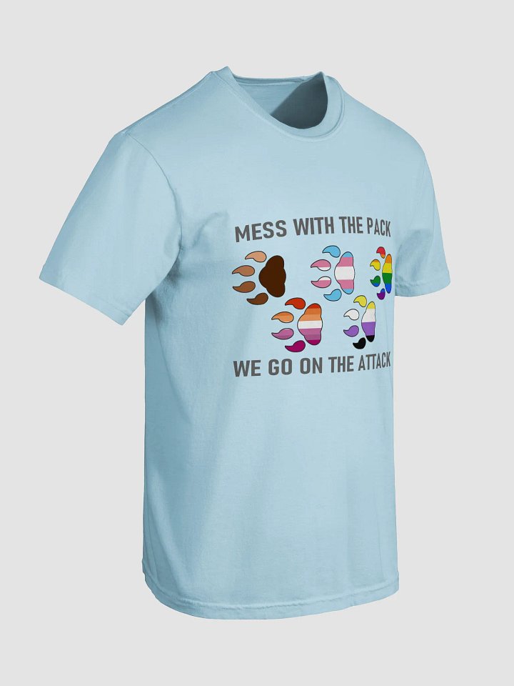 Wolf Pack Pride Flags Heavyweight T-Shirt product image (2)