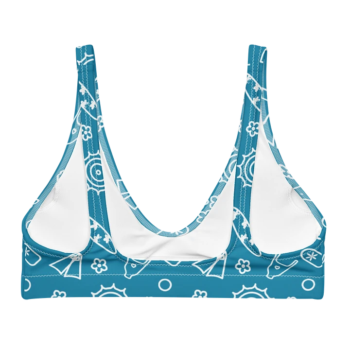 Beach Necessities Pattern Padded Bikini Top product image (2)