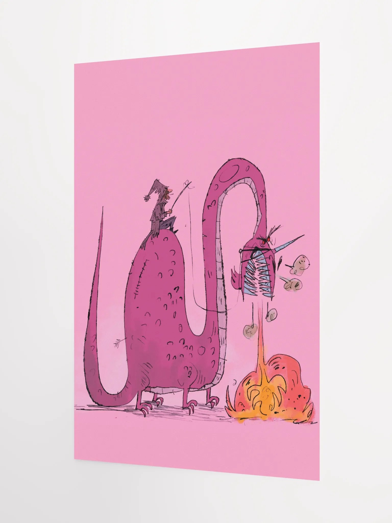 poster- angry dragon product image (3)