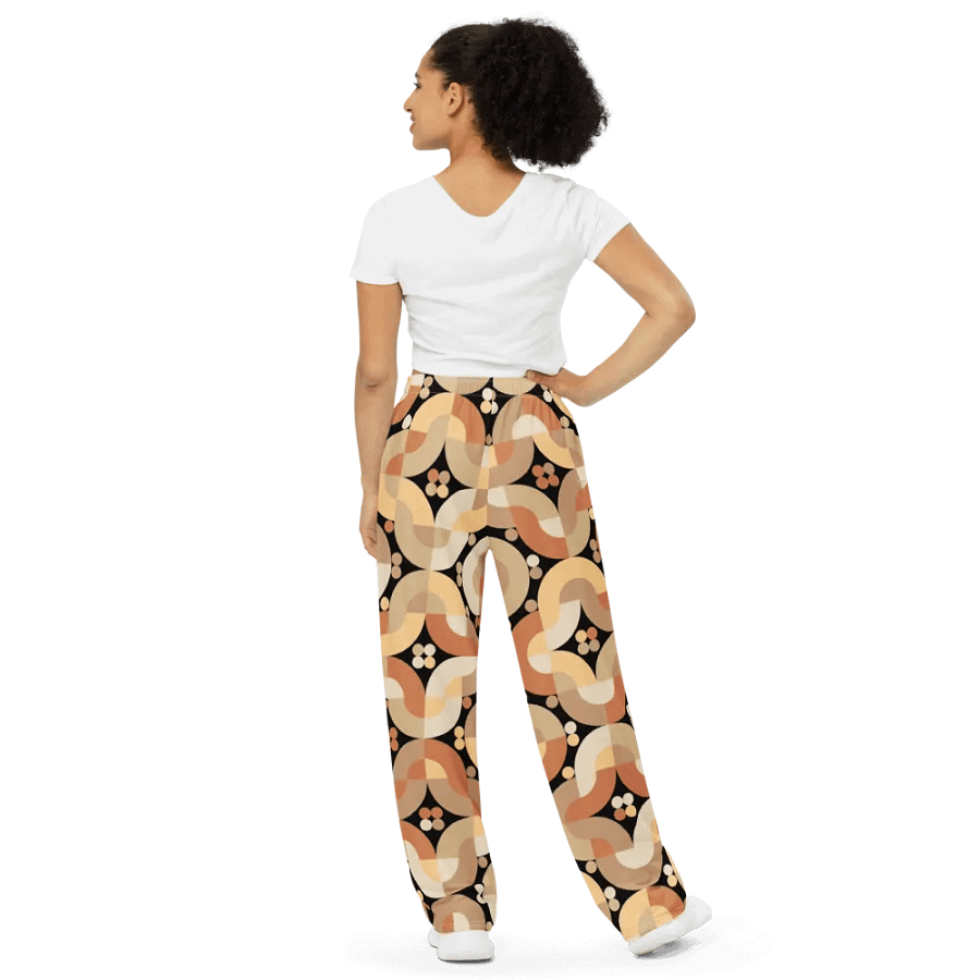 BUIII Retro Harmony: Warm Ember Wide-Leg Pants product image (3)