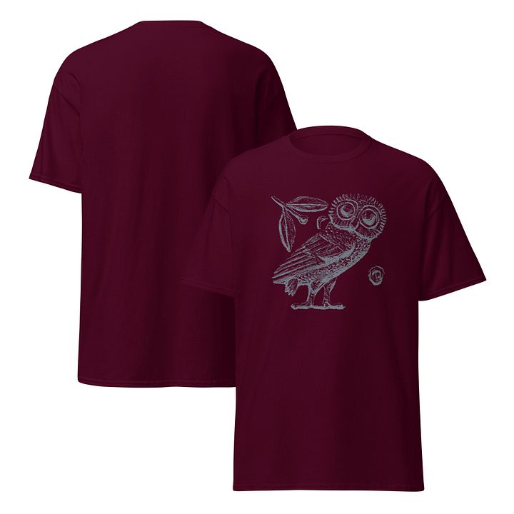 Athenian Owl Greek Tetradrachm Authentic Art circa 3rd Century BC, T-Shirt product image (7)