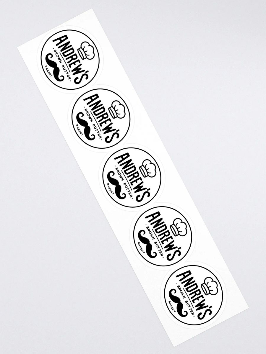 Andrew's Brown Butter Bakery Kiss Cut Stickers (Set of 5) product image (2)