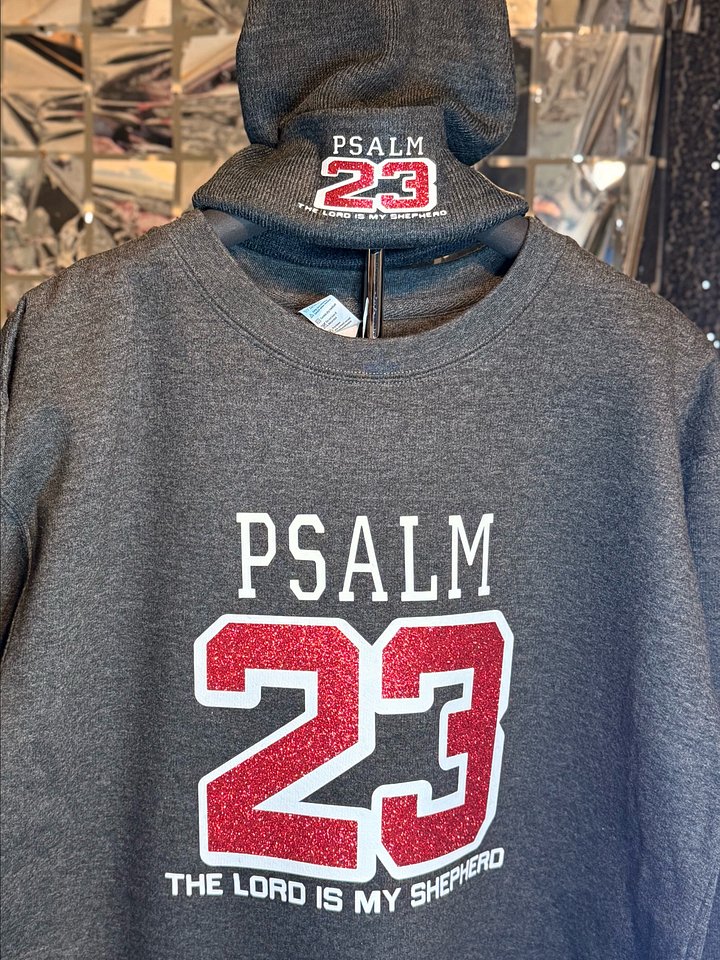PSALM 23 THE LORD IS MY SHEPHERD SWEATSHIRT AND BEANIE FOR ADULTS product image (1)