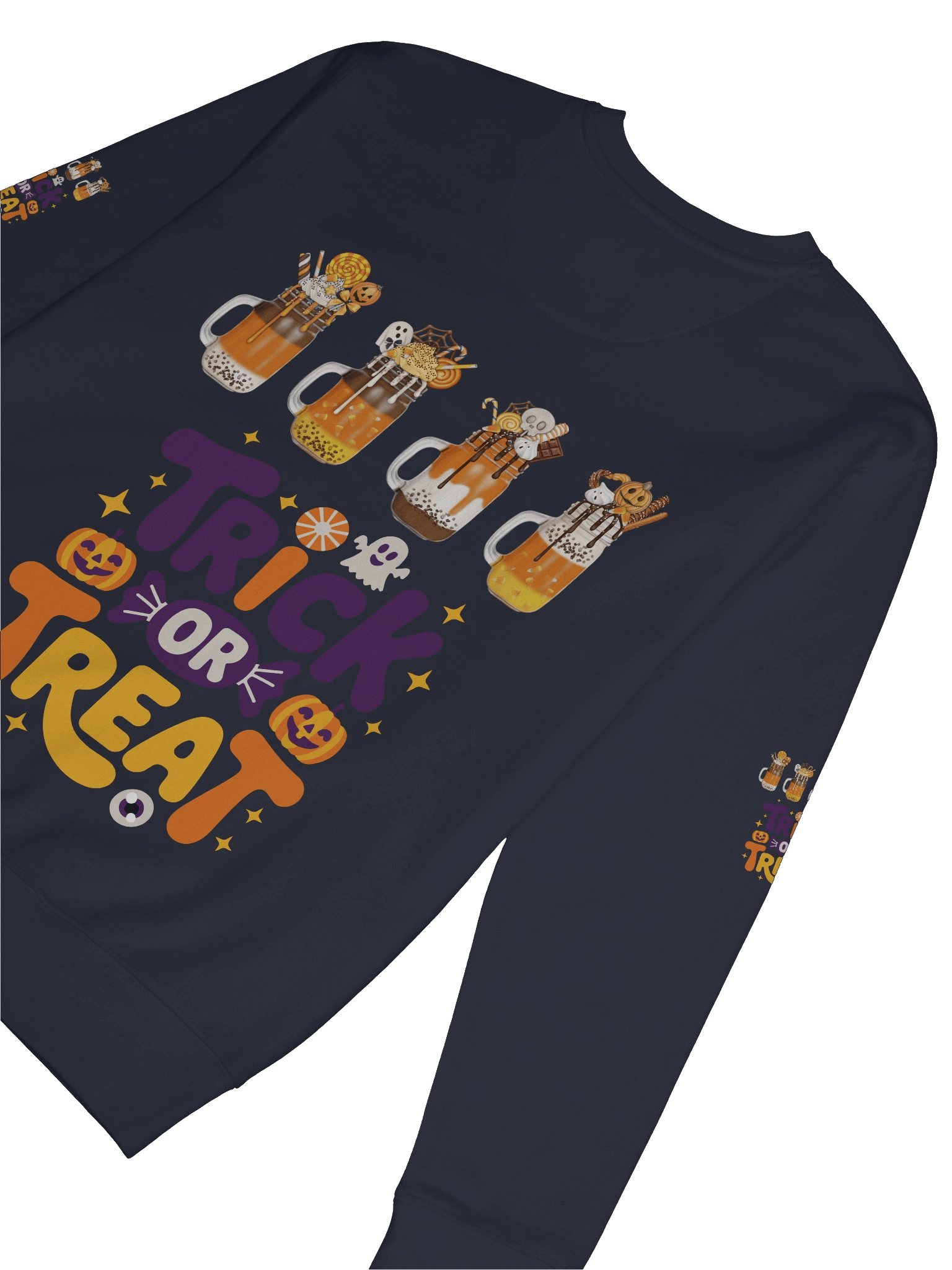 Trick or Treat Ice Cream Dessert Sweatshirt product image (85)