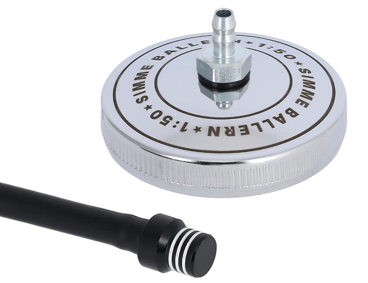 Tankdeckel mit Entlüftungsventil "Simme Ballern", Schwarz/Chrom product image (1)