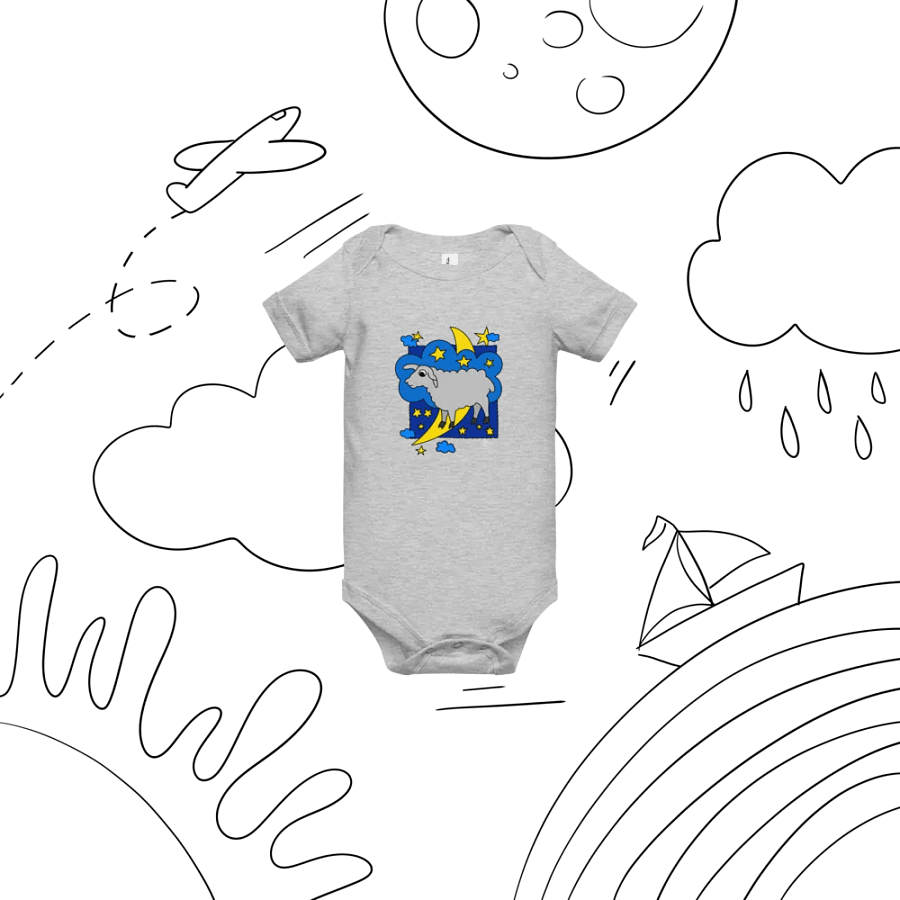 Sleepy Sheep - Baby Onesie product image (6)