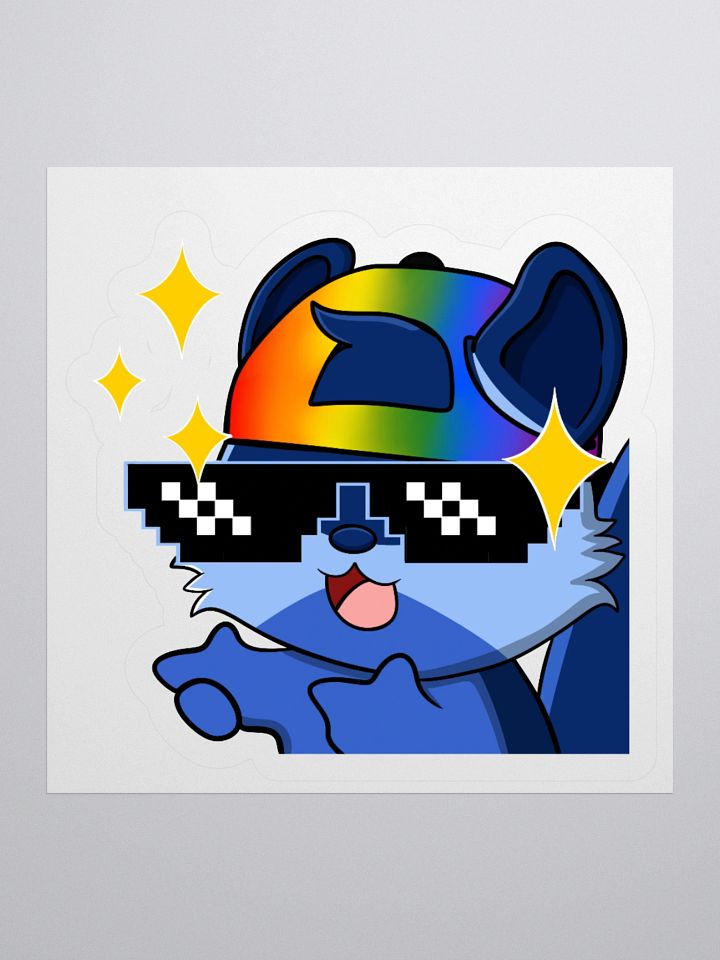 Pride Cool Guy Bandit Sticker product image (1)