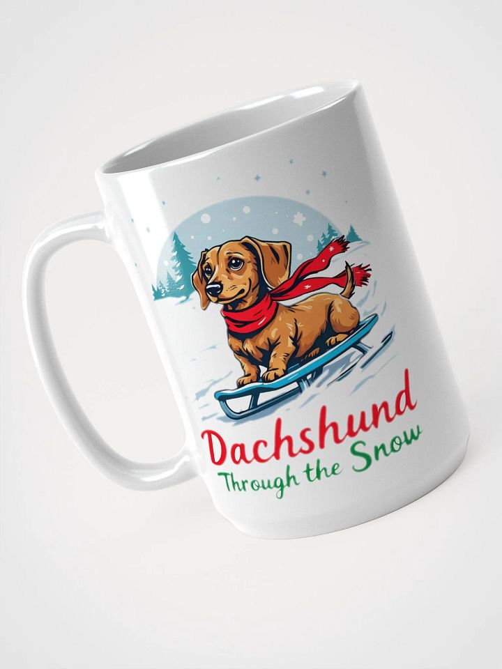 Dachshund Through the Snow Dog Christmas Mug product image (2)