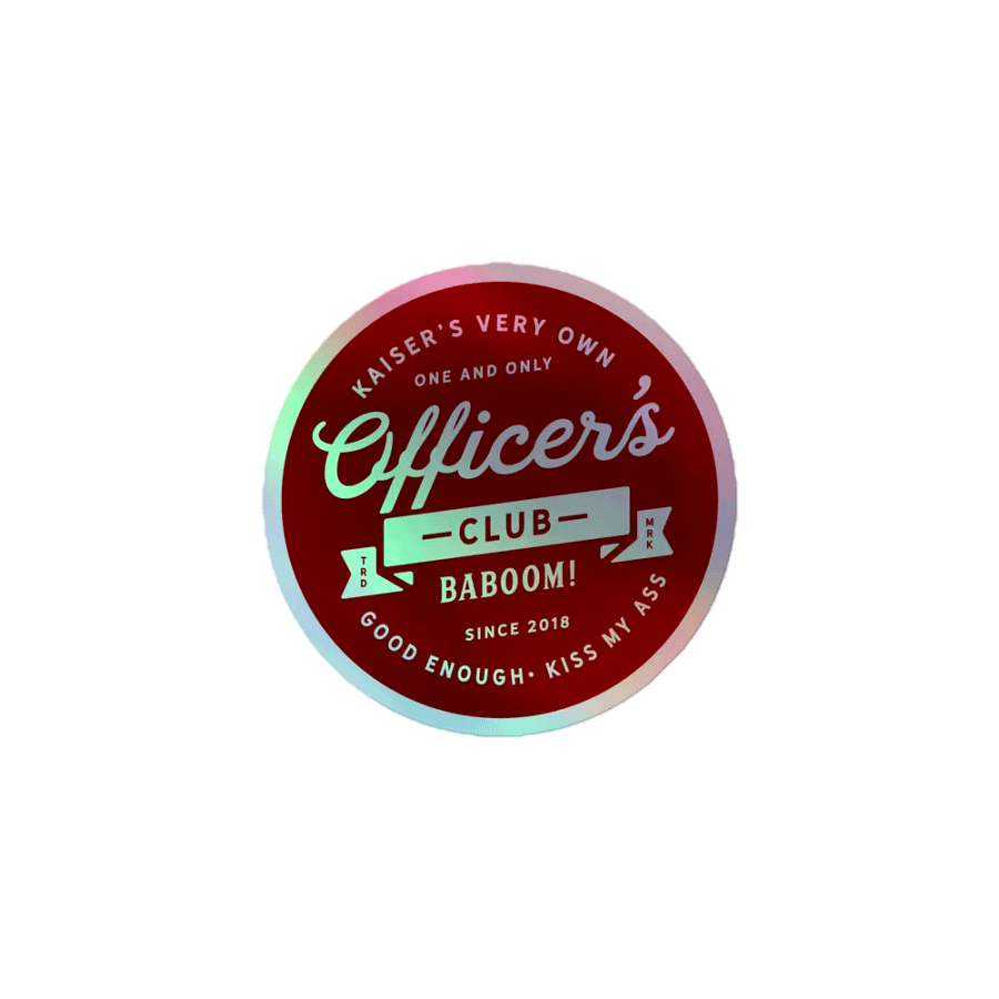 Shiny-Ass Officer's Club Sticker product image (1)