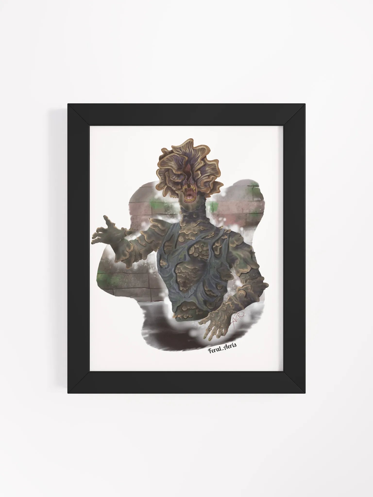 Cordyceps on White Framed Print product image (4)