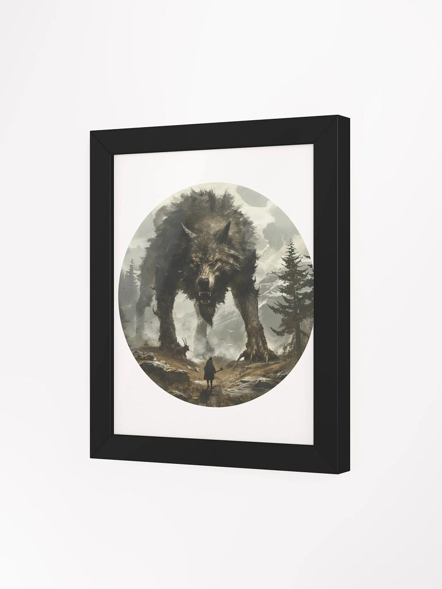 Fenrir - The Monstrous Wolf of Norse Mythology Framed High-Quality Matte Poster product image (16)