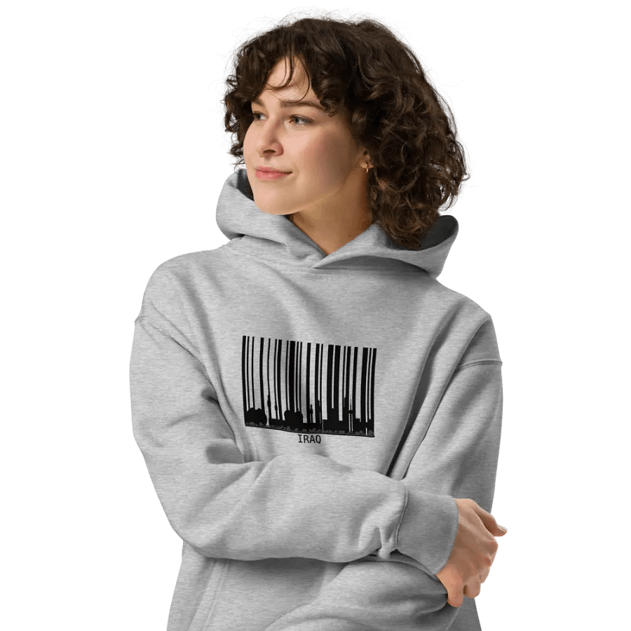 Iraq Barcode Design Hoodie product image (24)